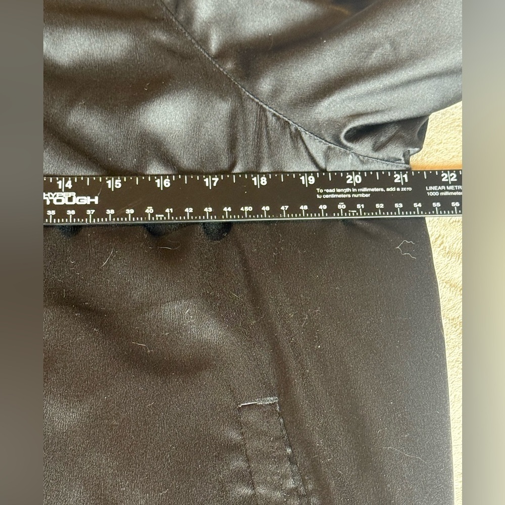 Vtg. American Eagle 90s Black White Satin Finish Zip Up Bomber Jacket Size Large - Picture 10 of 13